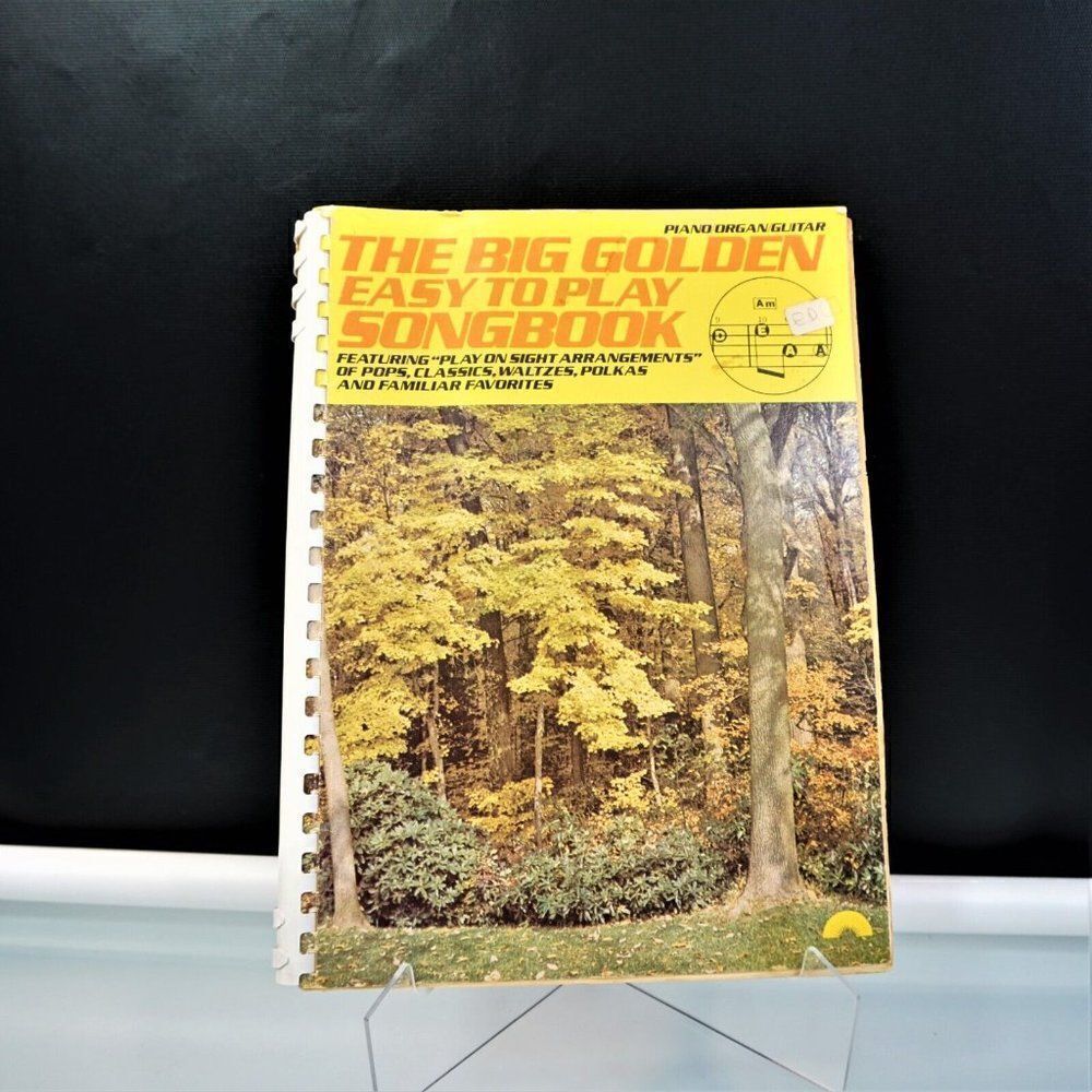 The Big Golden Easy To Play Songbook Spiral Bound 1978 Piano Organ Guitar